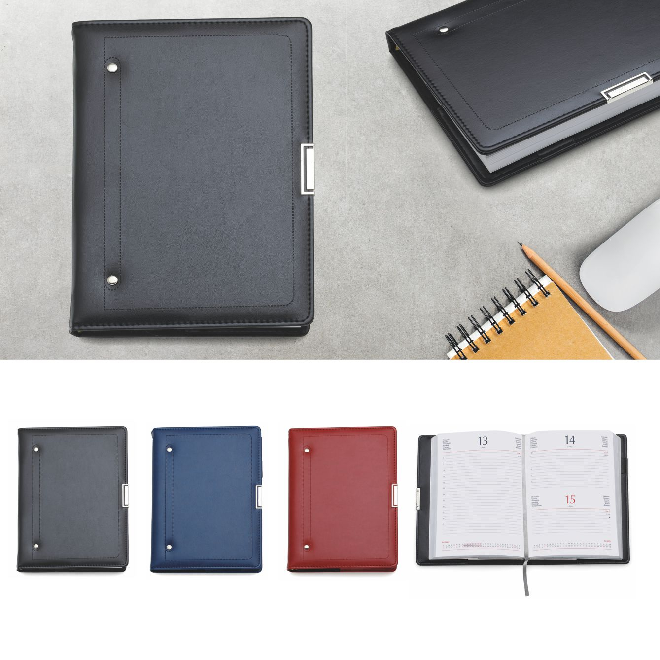 Agenda Giornaliera in Similpelle 15x21cm