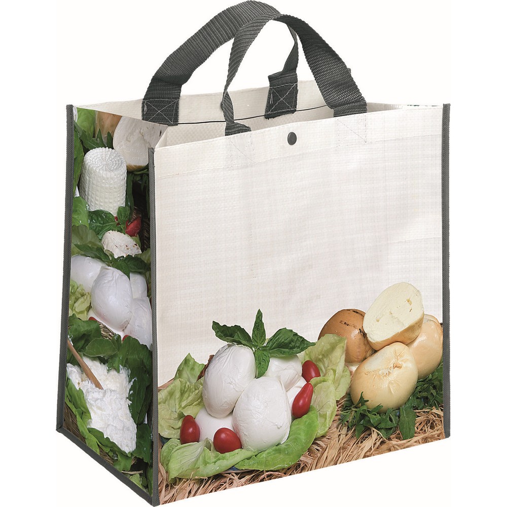 Mileko -Borsa Shopping Formaggi Dimensioni cm.35x35x22