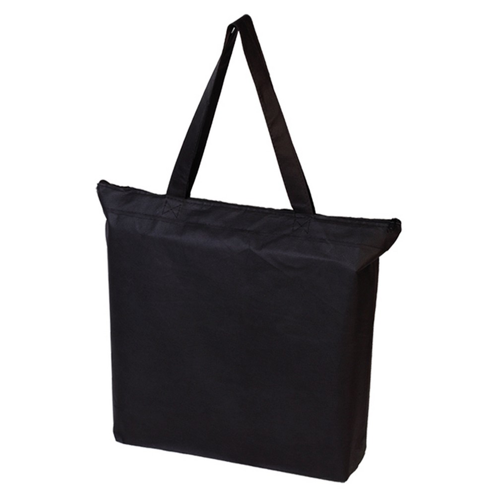 BORSA CON ZIP IN TNT NERO