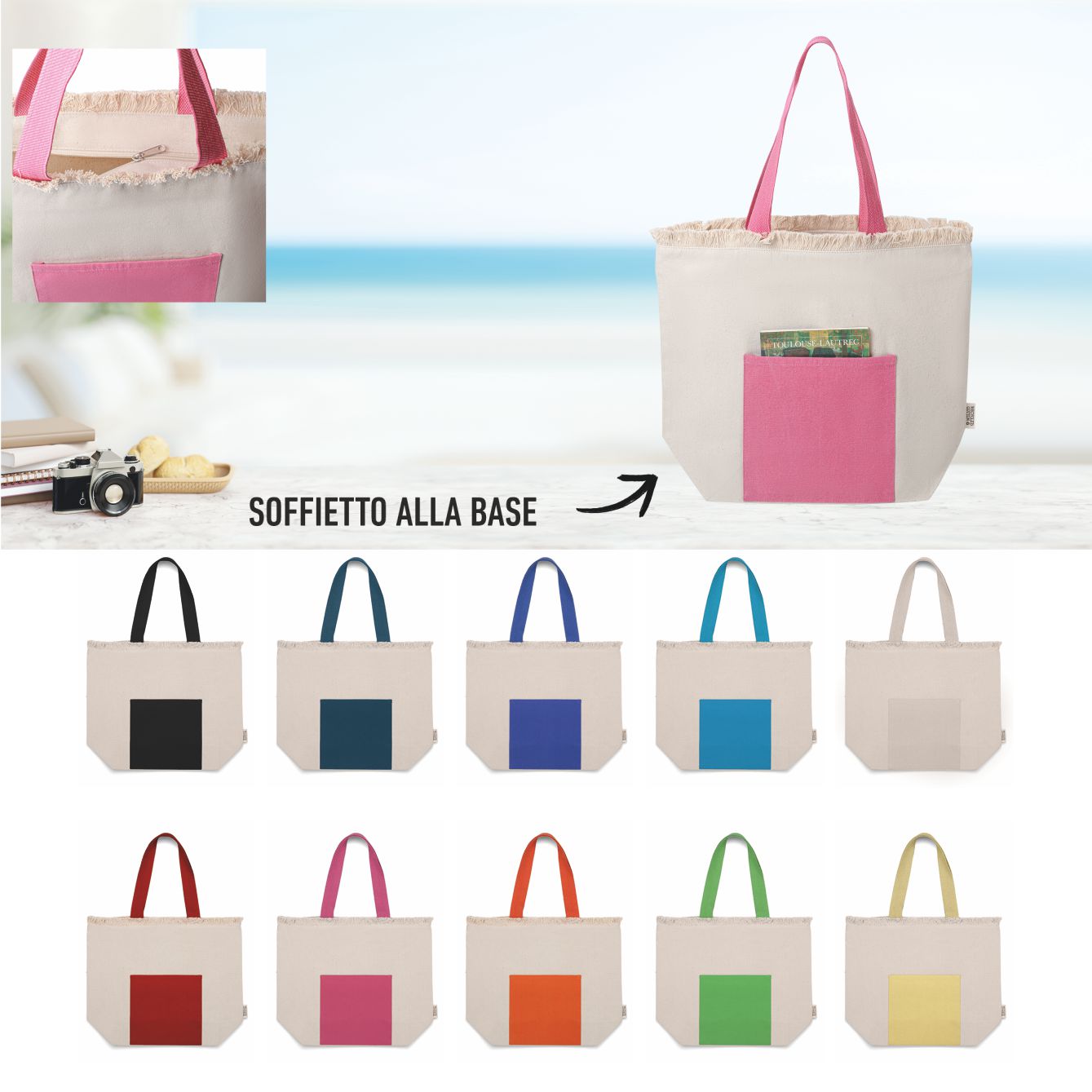 MELANIA - Borsa Mare Cotone Riciclato