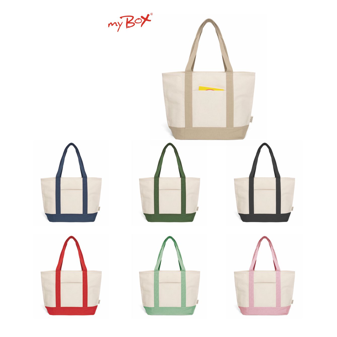 Agatea - Borsa In Cotone Riciclato Dimensioni: cm 36x52x16