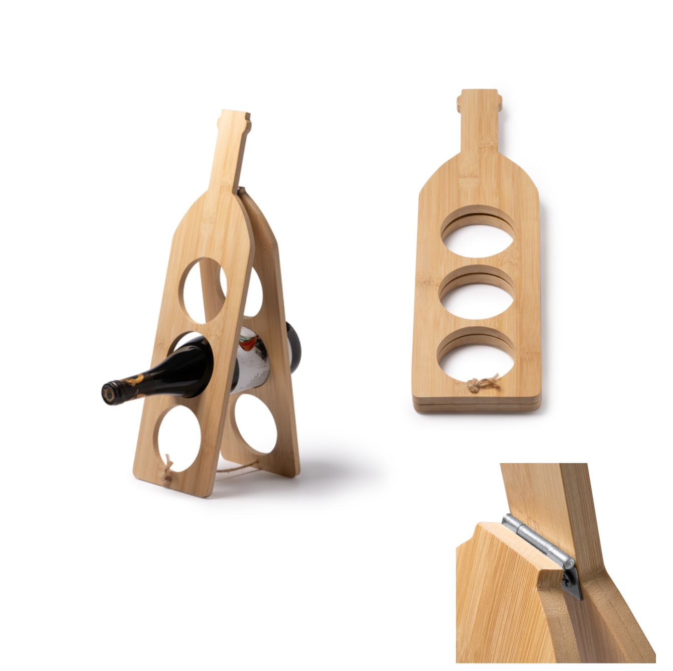 Kendrik - Portabottiglie In Legno