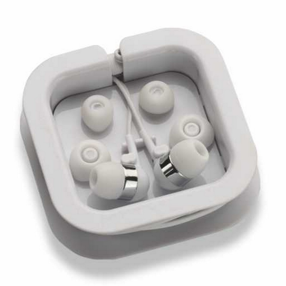 AURICOLARI IN PLASTICA BIANCO