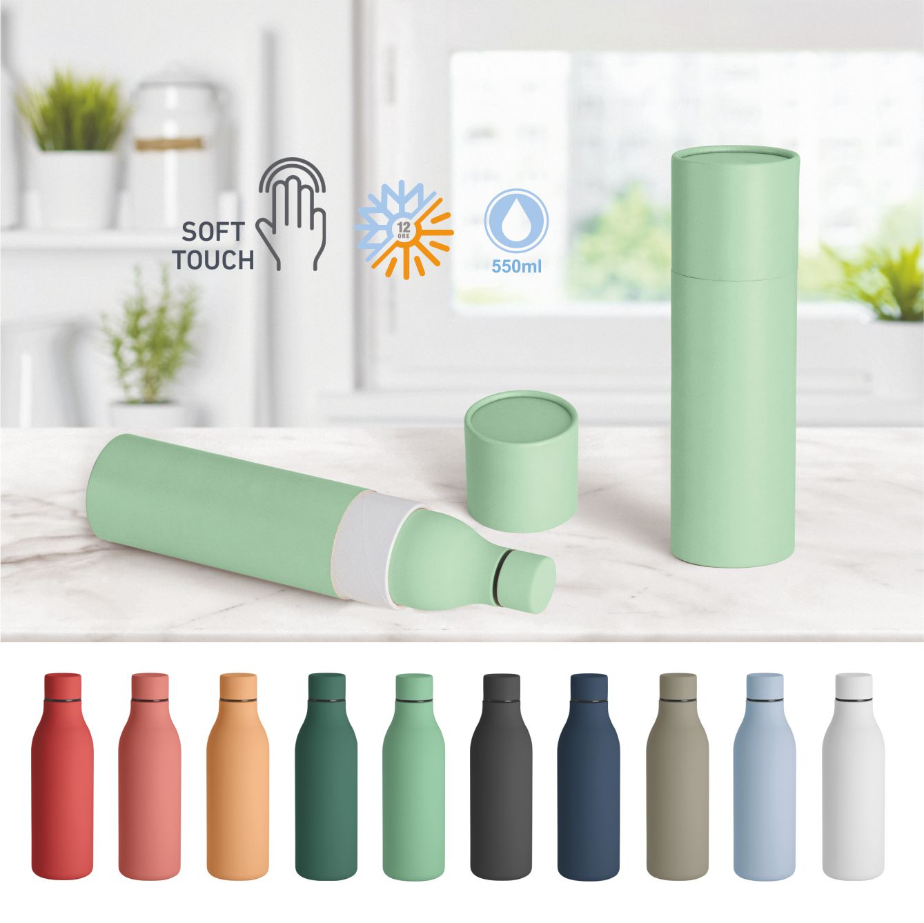 Kasai - Borraccia Termica Soft Touch 550ML