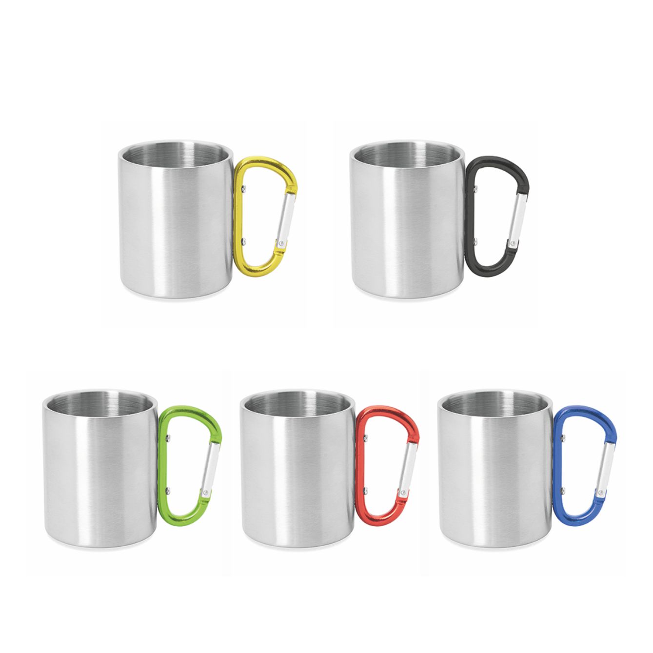 Oslon – Tazza In Acciaio Doppia Parete Con Moschettone
