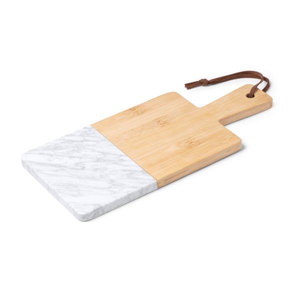 Berenice - Tagliere In Marmo E Bamboo