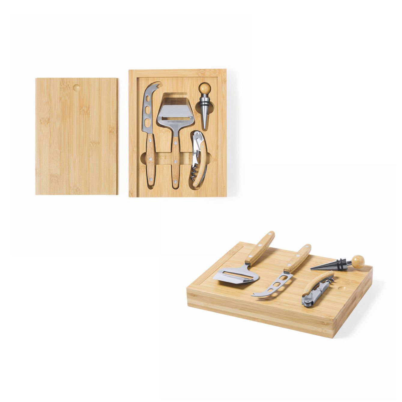FORMY - Set Vino E Formaggi In Bamboo