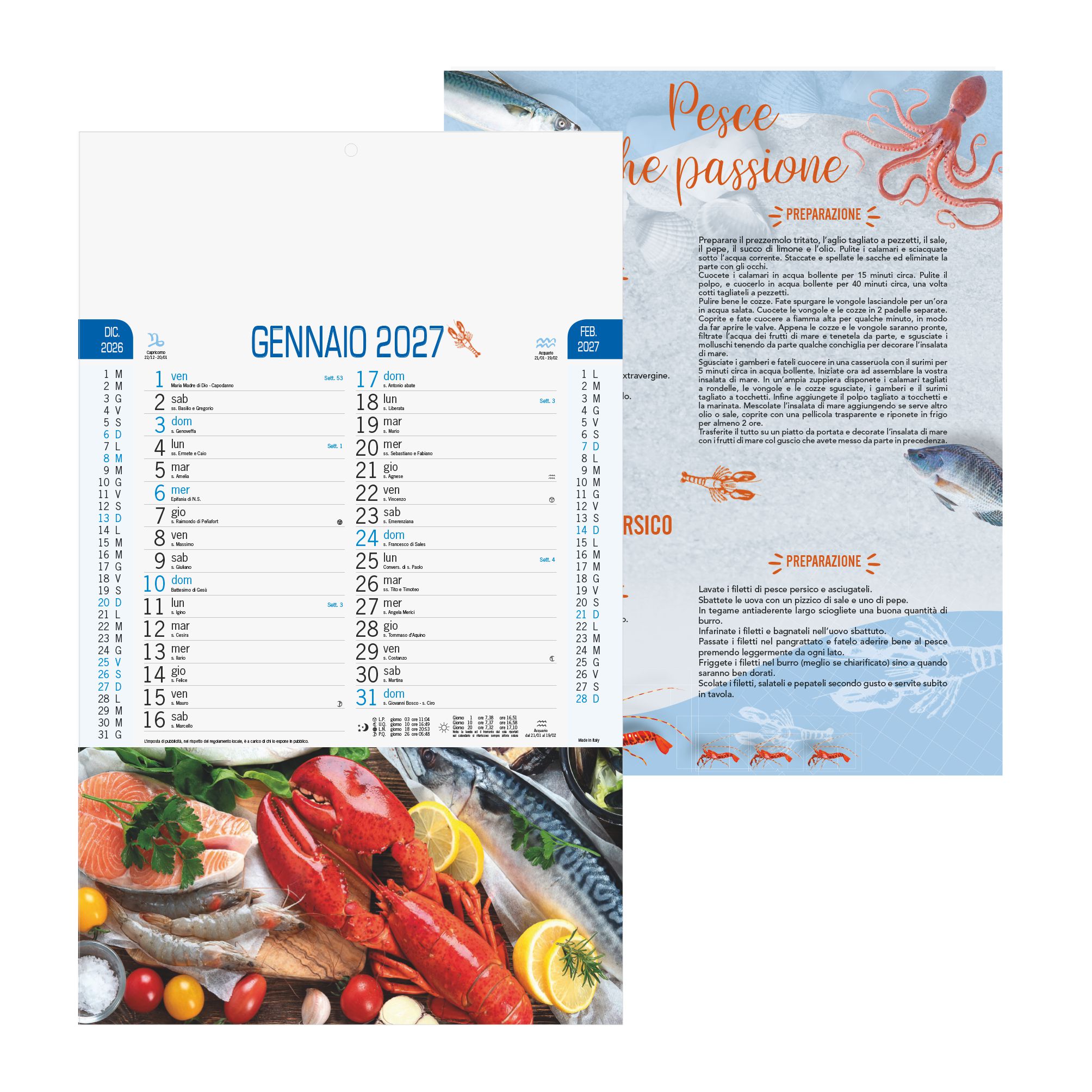 CALENDARIO PESCE