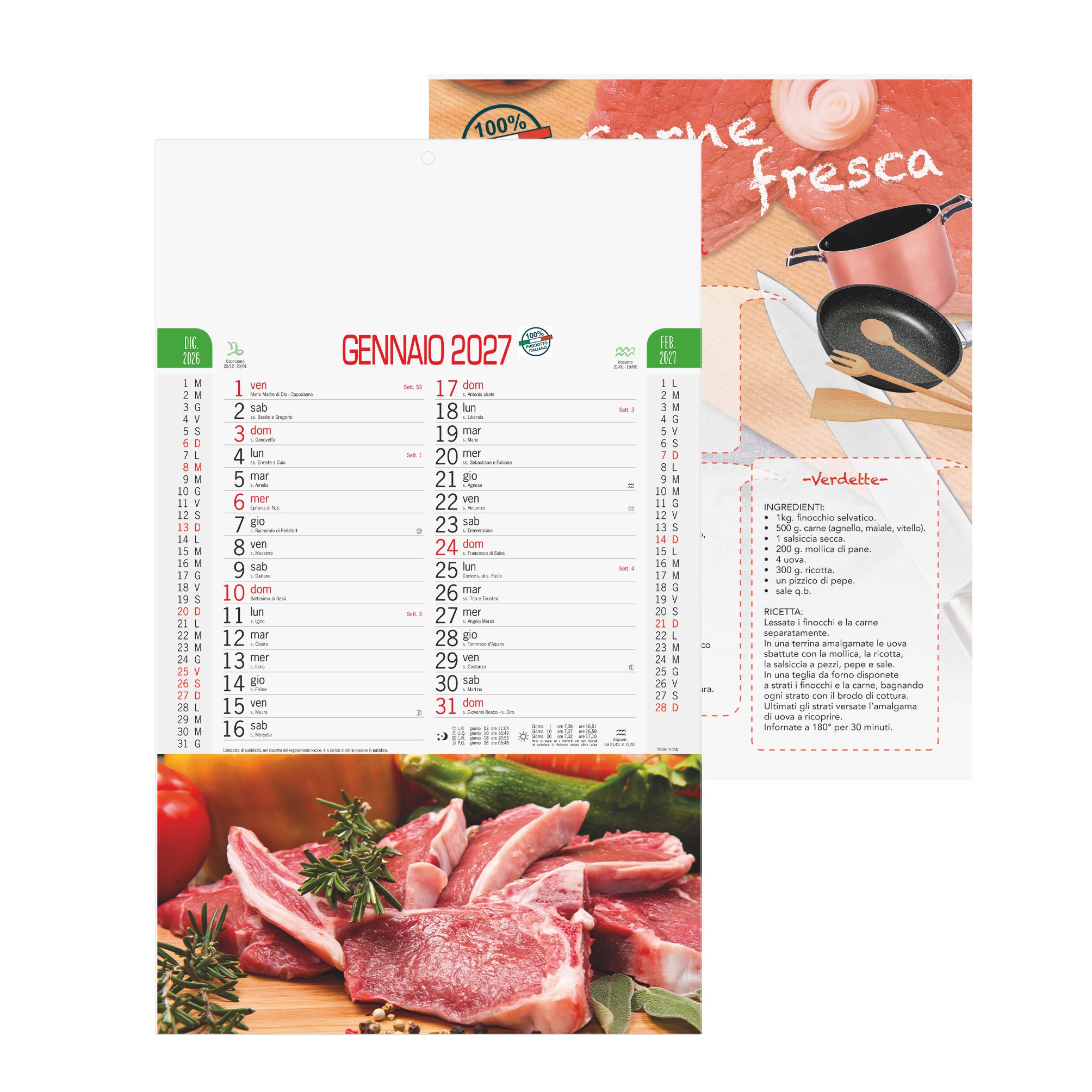 CALENDARIO CARNE