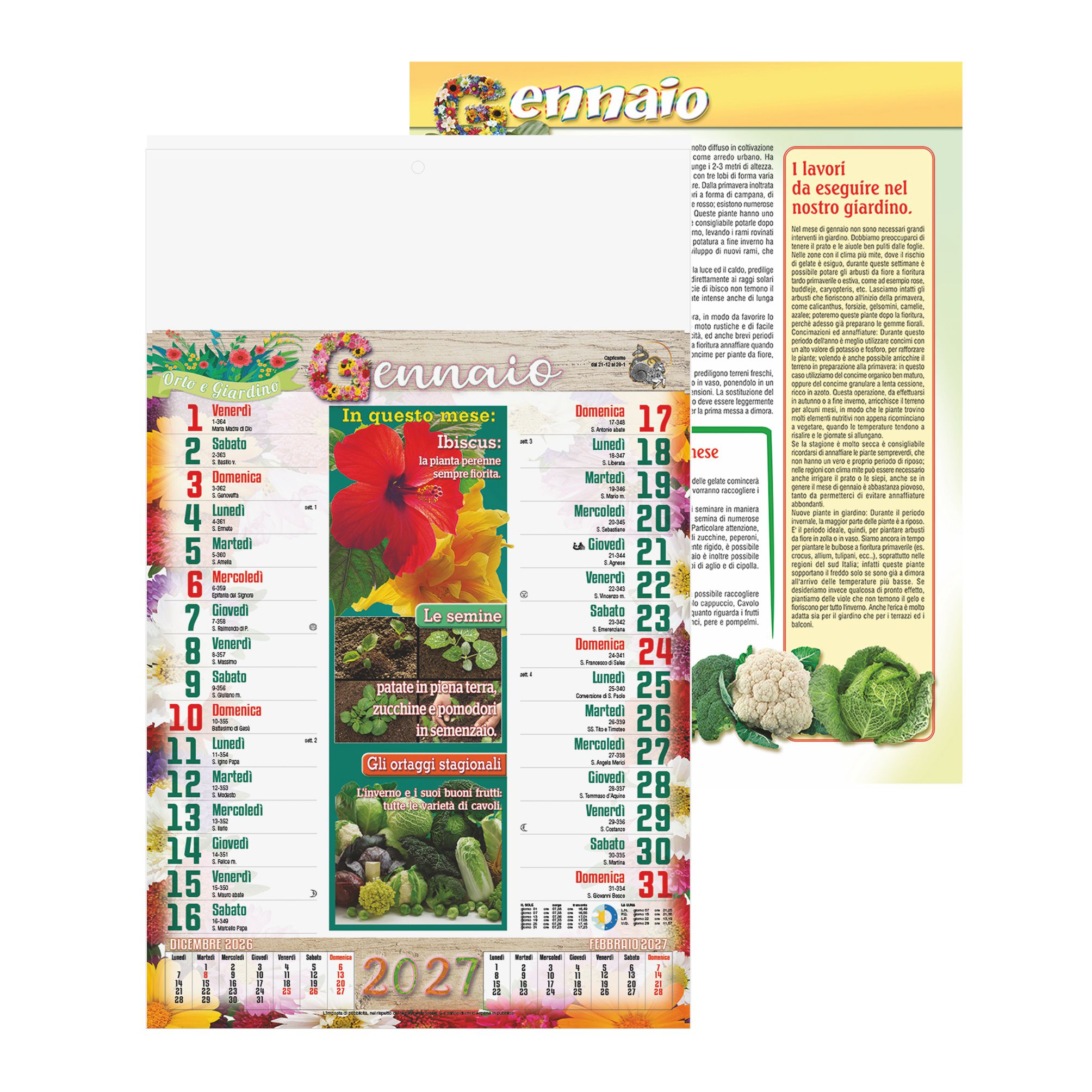 CALENDARIO ORTO E GIARDINO