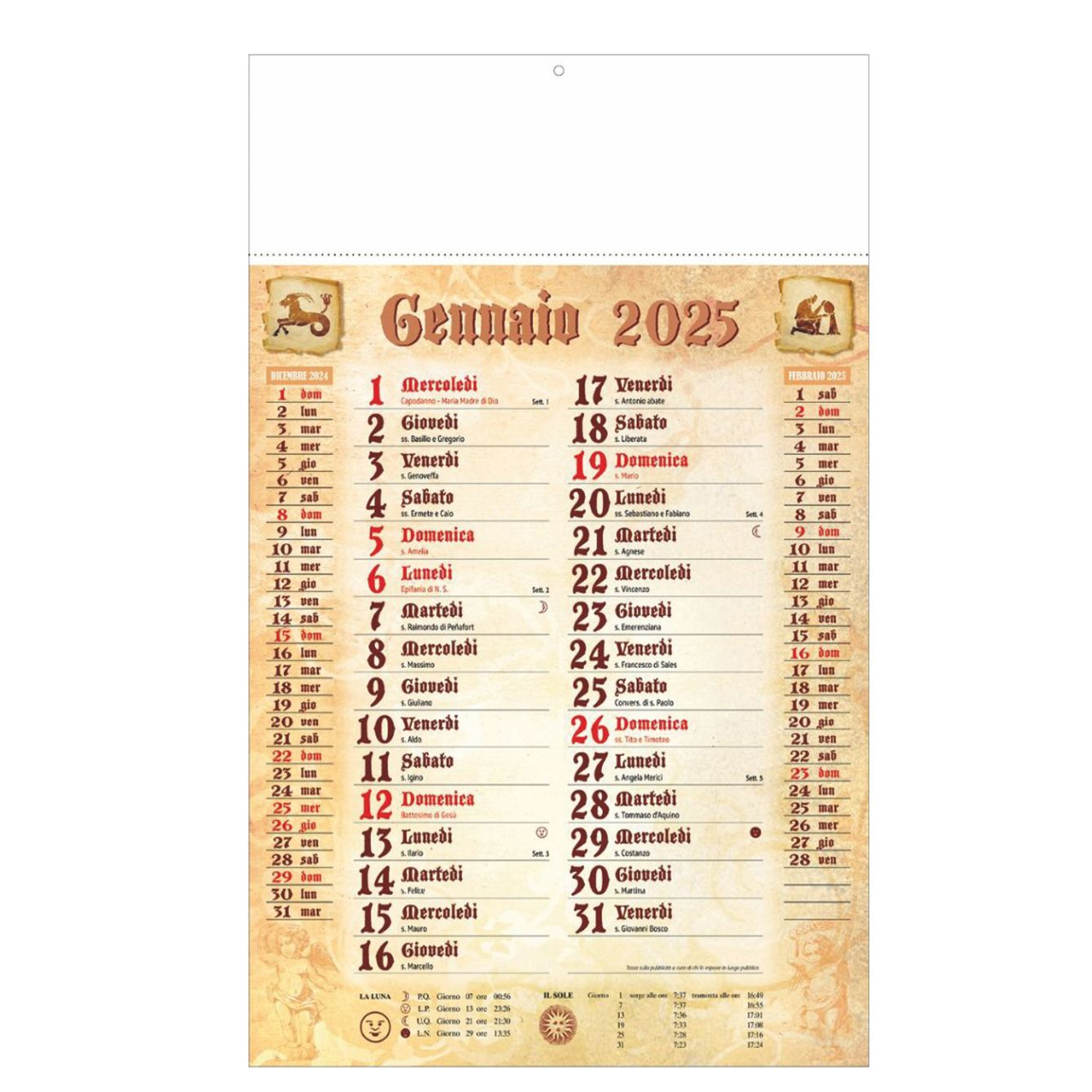 ANTICATO - Calendario Olandese