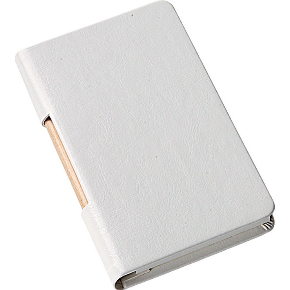 BLOCCO NOTES IN PU TERMOVIRANTE BIANCO