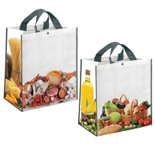 0975 Susen - Borsa Shopping In Pp Dimensioni cm 43x45x24