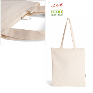 0988 Fiona - Borsa Shopping In Cotone Natural Dimensioni: cm 38x42