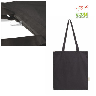 1100 Fiona Black - Borsa Shopping In Cotone Dimensioni: cm 38x42