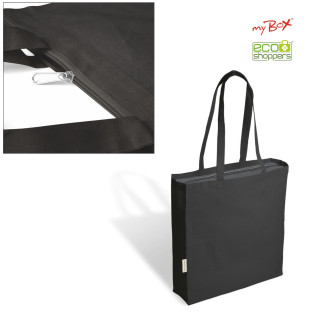 1110 Lorena Black - Borsa Shopping In Canvas Dimensioni: cm 36x52x16