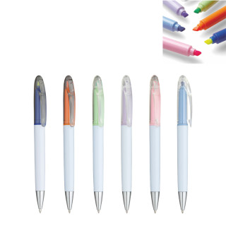 5011 Tyler - Penna a Sfera con evidenziatore