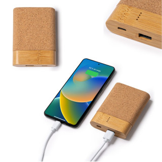 6086 Aschy - Power Bank In Sughero E Bamboo