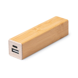 6122 Lemay - Power Bank in Bamboo E Fibra Di Frumento