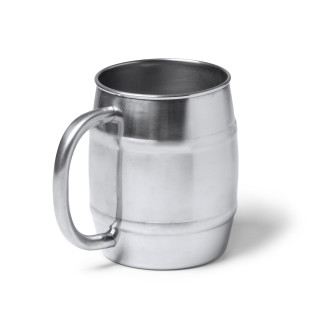 8448 Indo - Boccale Da Birra In Acciaio 500ml