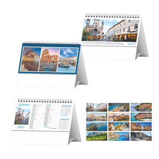 H/11 - LANDSCAPE AND CITY TABLE CALENDAR ""