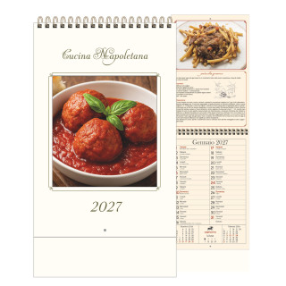 H032 Cucina Napoletana - Calendario Illustrato Anticato