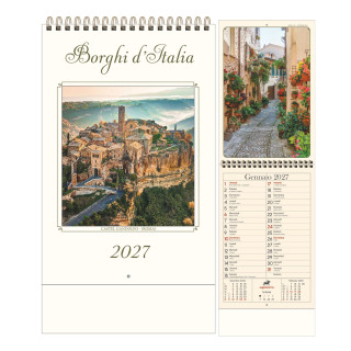 H038 Borghi d’Italia - Calendario Illustrato Anticato