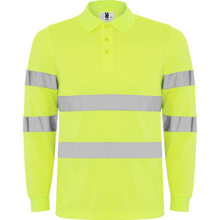 R9306 - Roly Polaris Manica Lunga Polo Uomo Alta Visibilità