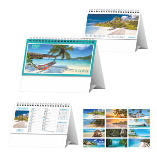 SP25 Tropical Calendario da tavolo.