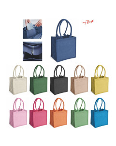 1043 Gelso - Borsa Mare In Juta Dimensioni: cm 24x24x17