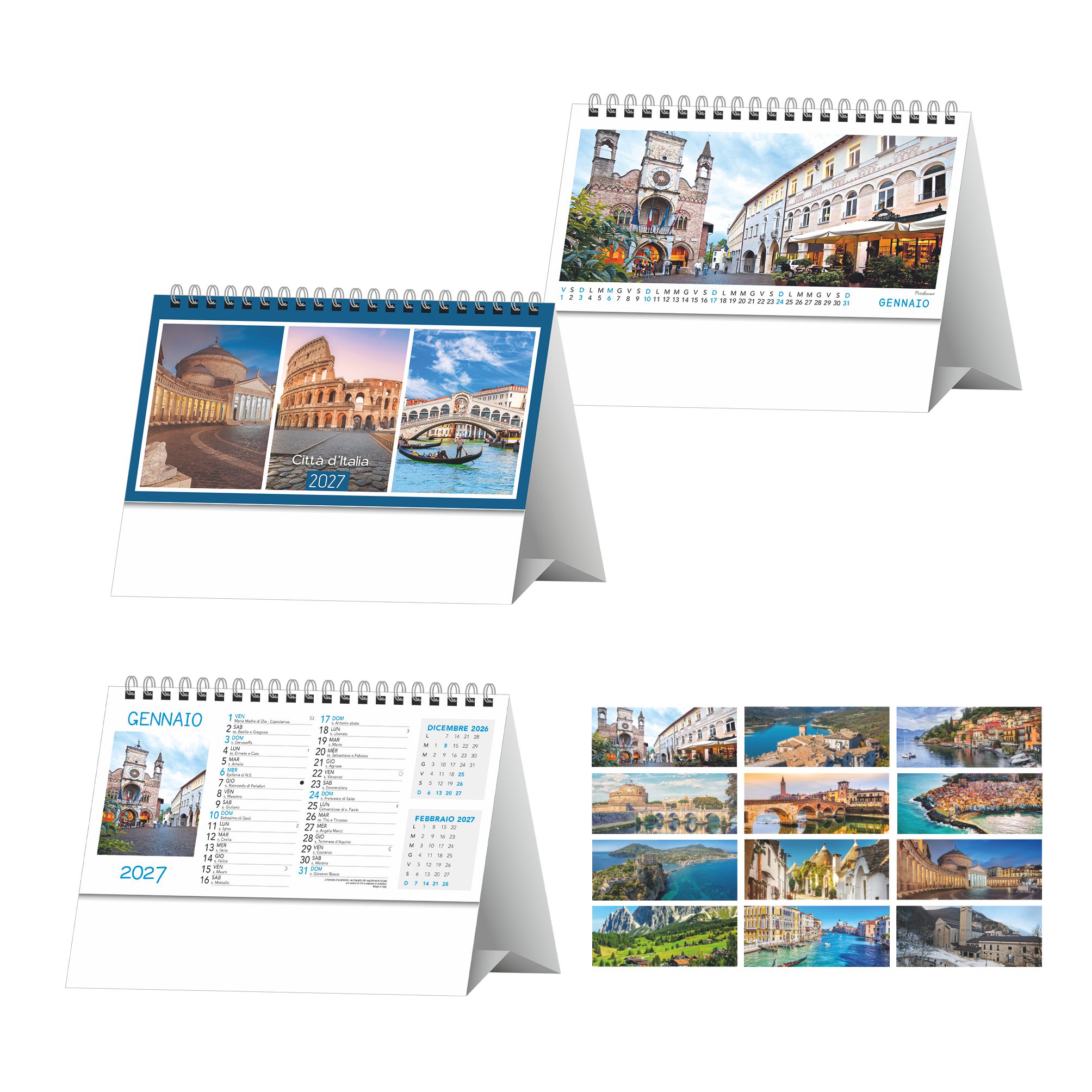 CALENDARIO DA TAVOLO PAESAGGI E CITTA'