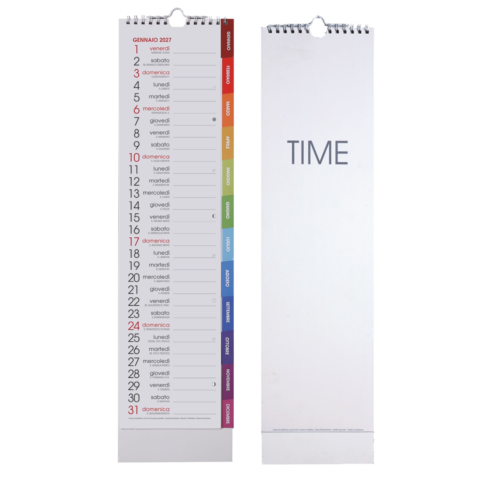 CALENDARIO TIME