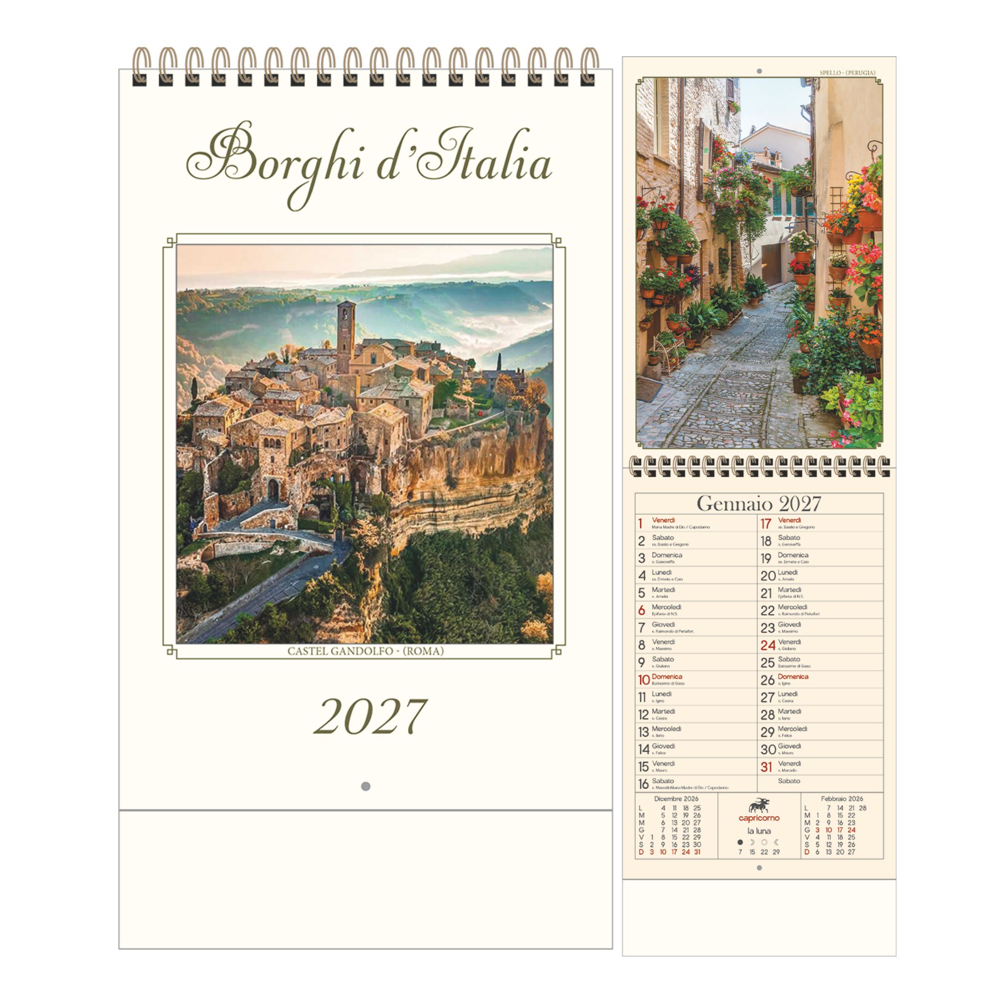 Borghi d’Italia - Calendario Illustrato Anticato