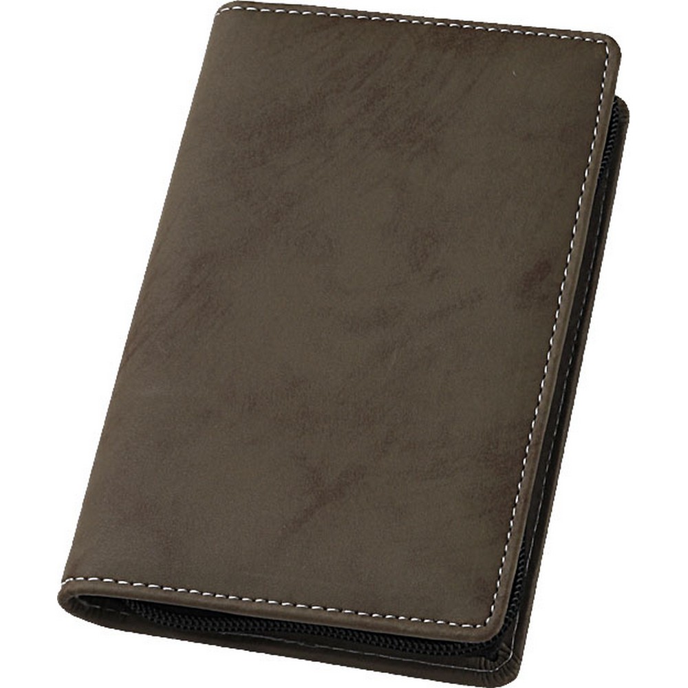 AGENDA GIORN.11x16 C/ZIP MARRONE